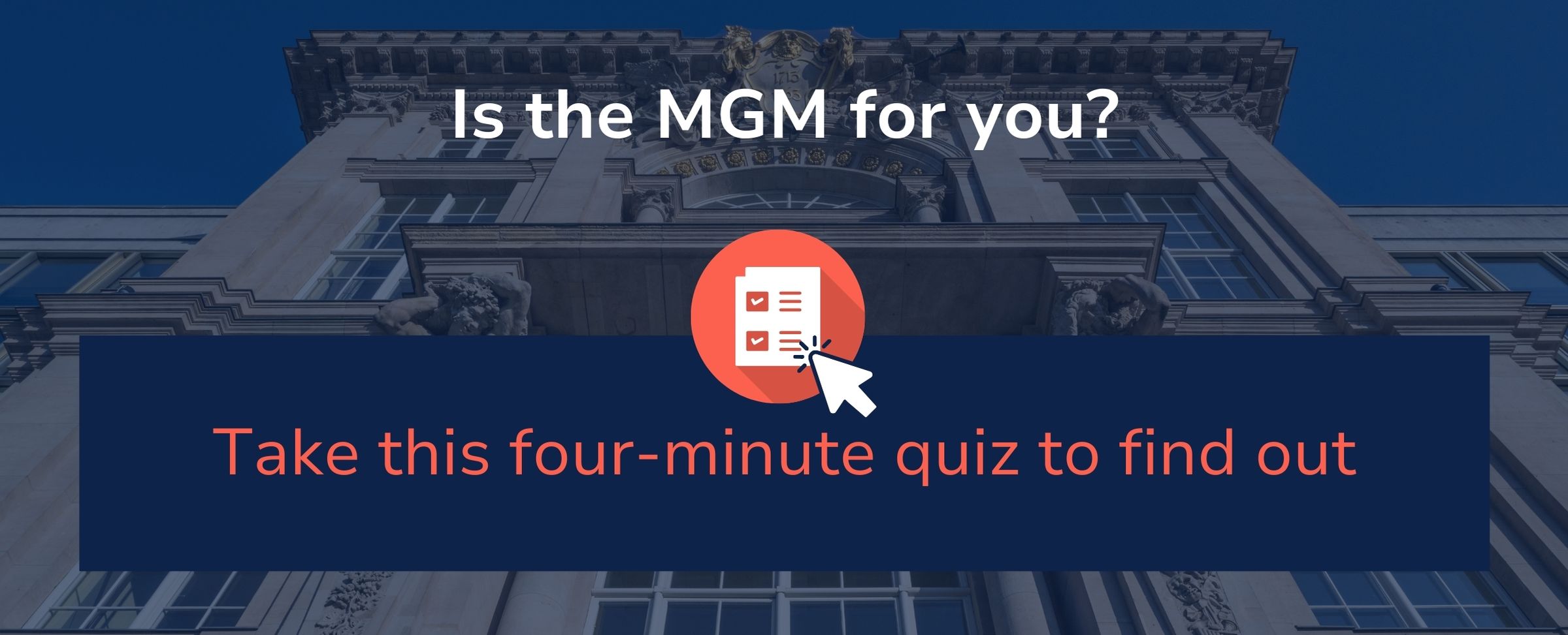 Is the MGM for you? Take this quiz to find out. Image link